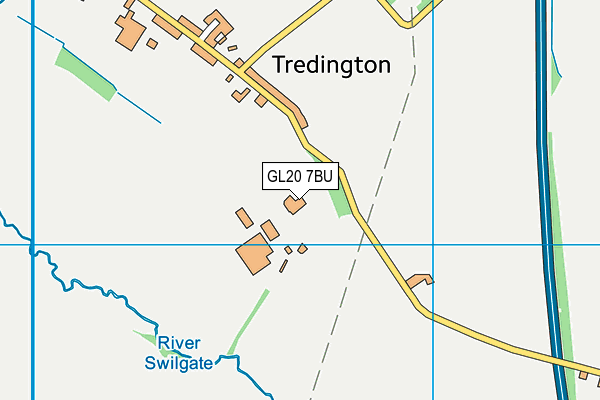 Tredington Community Primary School map (GL20 7BU) - OS VectorMap District (Ordnance Survey)