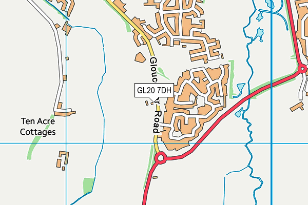 GL20 7DH map - OS VectorMap District (Ordnance Survey)