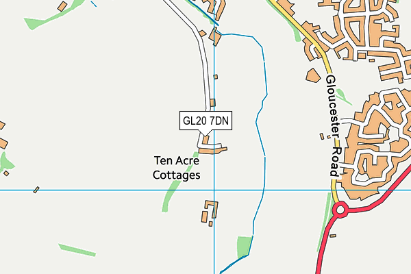 Tewkesbury Park Hotel Leisure Club map (GL20 7DN) - OS VectorMap District (Ordnance Survey)