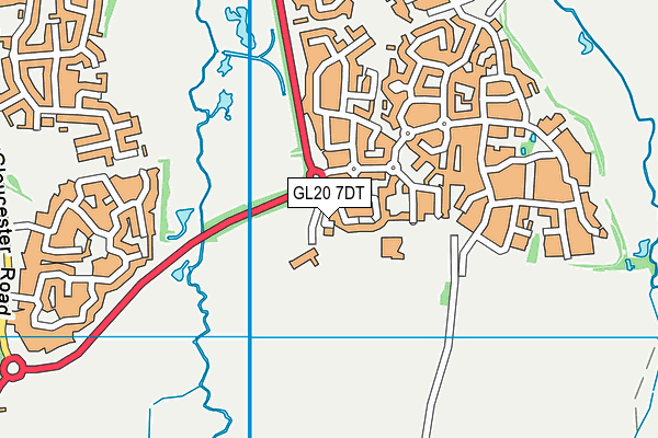 GL20 7DT map - OS VectorMap District (Ordnance Survey)