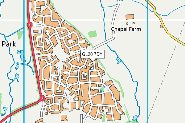 GL20 7DY map - OS VectorMap District (Ordnance Survey)
