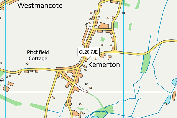 GL20 7JE map - OS VectorMap District (Ordnance Survey)