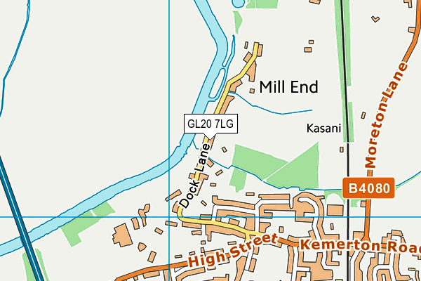 GL20 7LG map - OS VectorMap District (Ordnance Survey)