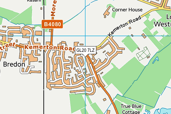 GL20 7LZ map - OS VectorMap District (Ordnance Survey)