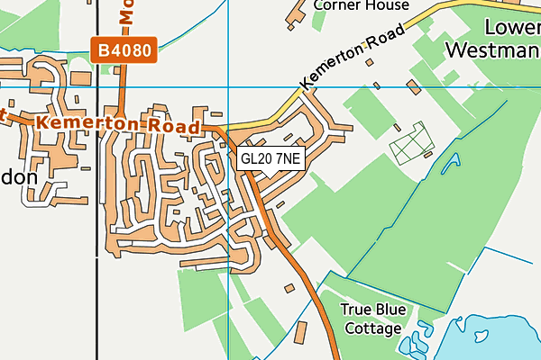 GL20 7NE map - OS VectorMap District (Ordnance Survey)