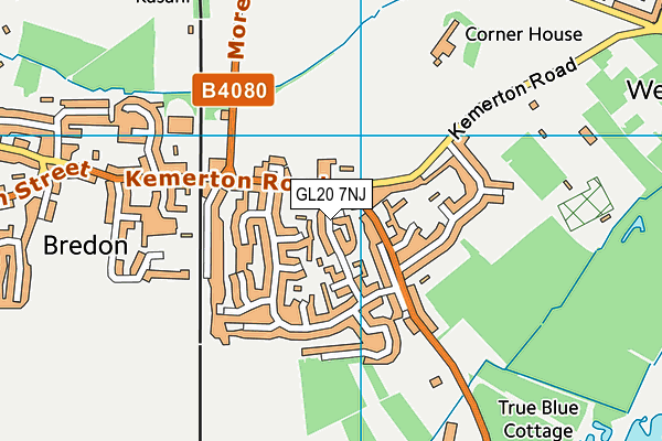 GL20 7NJ map - OS VectorMap District (Ordnance Survey)