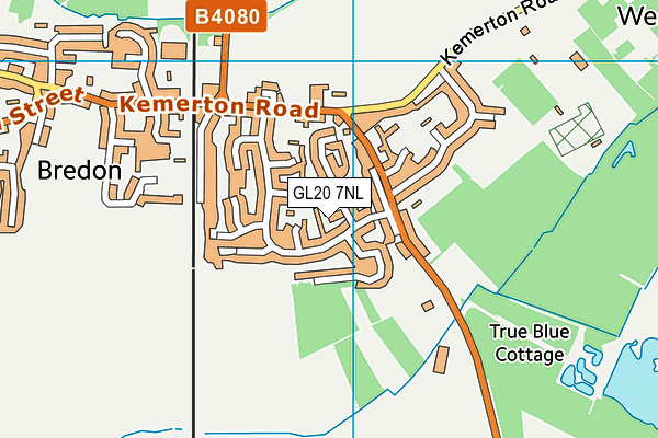 GL20 7NL map - OS VectorMap District (Ordnance Survey)
