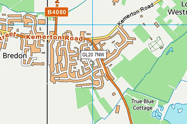 GL20 7NW map - OS VectorMap District (Ordnance Survey)