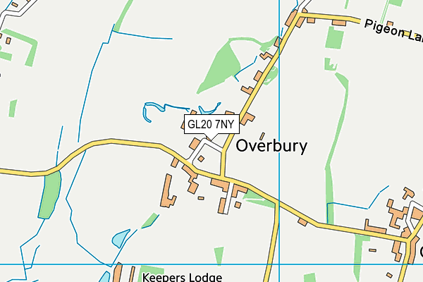 GL20 7NY map - OS VectorMap District (Ordnance Survey)
