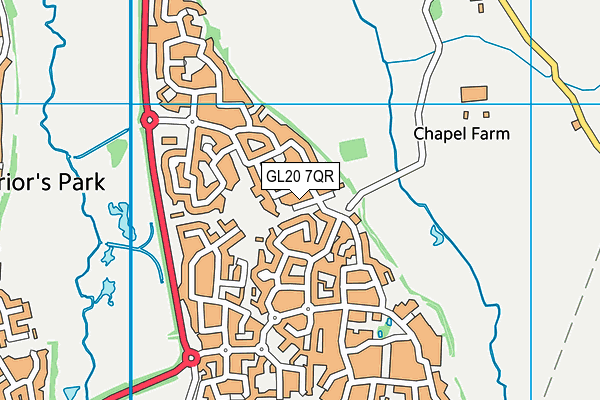 GL20 7QR map - OS VectorMap District (Ordnance Survey)