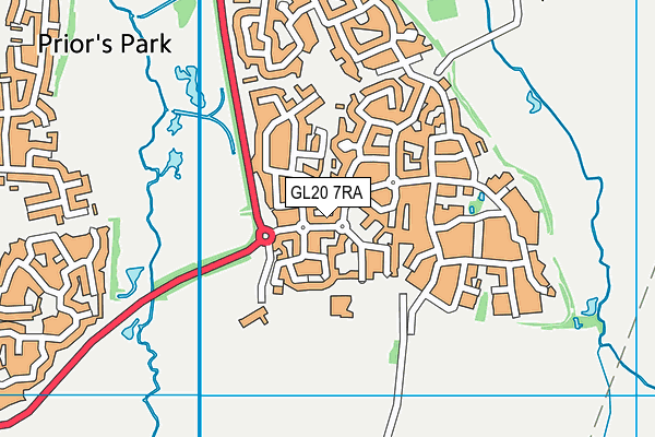 GL20 7RA map - OS VectorMap District (Ordnance Survey)