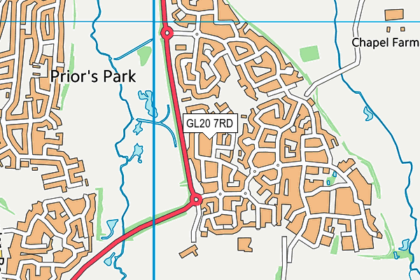 GL20 7RD map - OS VectorMap District (Ordnance Survey)