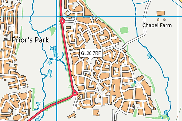 GL20 7RF map - OS VectorMap District (Ordnance Survey)