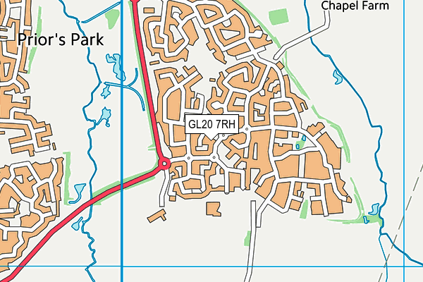 GL20 7RH map - OS VectorMap District (Ordnance Survey)
