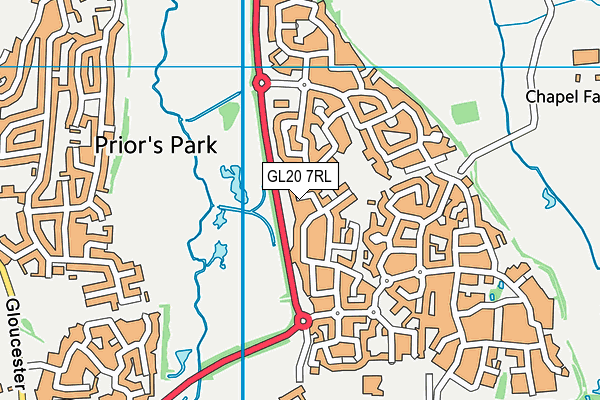 GL20 7RL map - OS VectorMap District (Ordnance Survey)