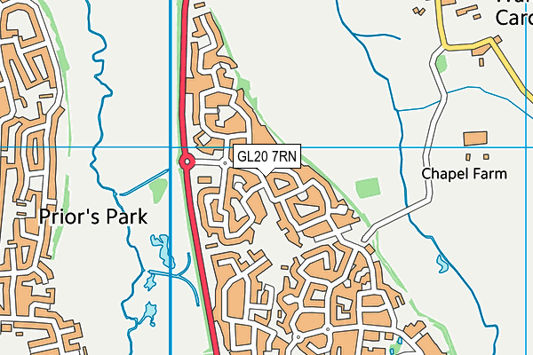 GL20 7RN map - OS VectorMap District (Ordnance Survey)