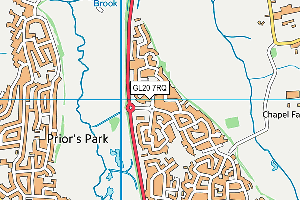 GL20 7RQ map - OS VectorMap District (Ordnance Survey)