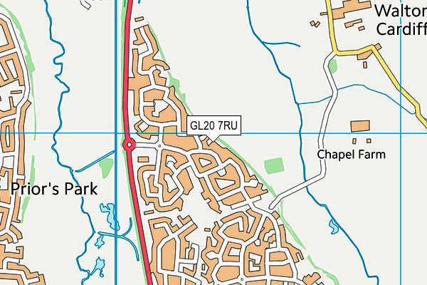 GL20 7RU map - OS VectorMap District (Ordnance Survey)