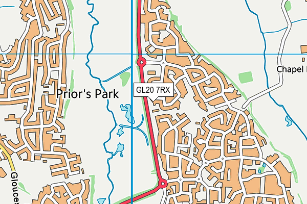 GL20 7RX map - OS VectorMap District (Ordnance Survey)