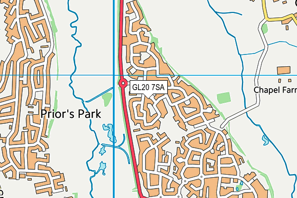 GL20 7SA map - OS VectorMap District (Ordnance Survey)