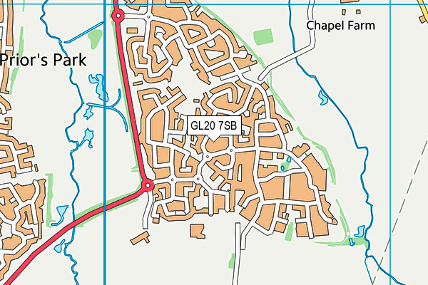 GL20 7SB map - OS VectorMap District (Ordnance Survey)