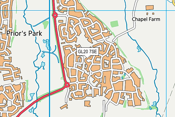 GL20 7SE map - OS VectorMap District (Ordnance Survey)