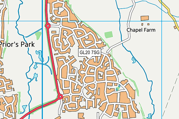 GL20 7SG map - OS VectorMap District (Ordnance Survey)
