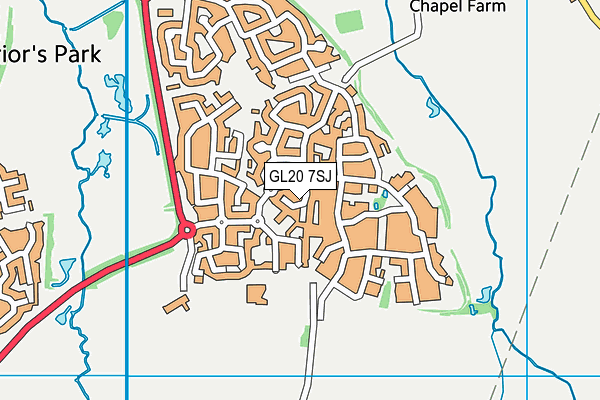 GL20 7SJ map - OS VectorMap District (Ordnance Survey)