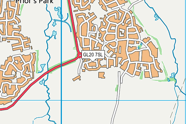 GL20 7SL map - OS VectorMap District (Ordnance Survey)