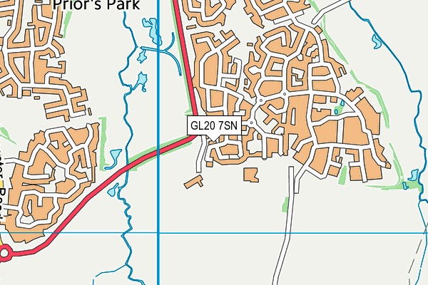 GL20 7SN map - OS VectorMap District (Ordnance Survey)