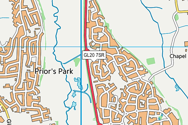 GL20 7SR map - OS VectorMap District (Ordnance Survey)