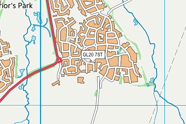 GL20 7ST map - OS VectorMap District (Ordnance Survey)