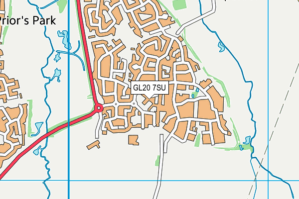 GL20 7SU map - OS VectorMap District (Ordnance Survey)
