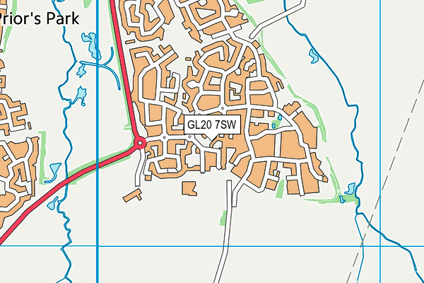 GL20 7SW map - OS VectorMap District (Ordnance Survey)