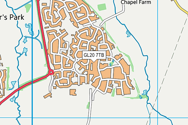 GL20 7TB map - OS VectorMap District (Ordnance Survey)
