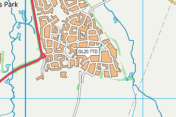 GL20 7TD map - OS VectorMap District (Ordnance Survey)