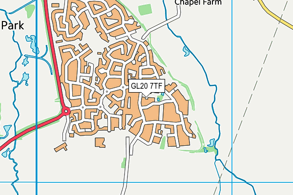 GL20 7TF map - OS VectorMap District (Ordnance Survey)