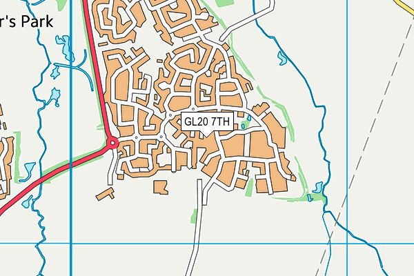 GL20 7TH map - OS VectorMap District (Ordnance Survey)