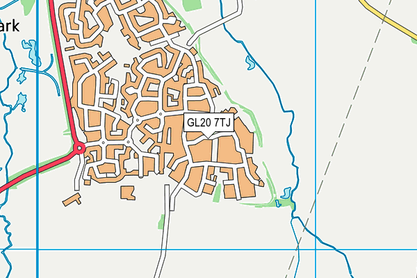 GL20 7TJ map - OS VectorMap District (Ordnance Survey)