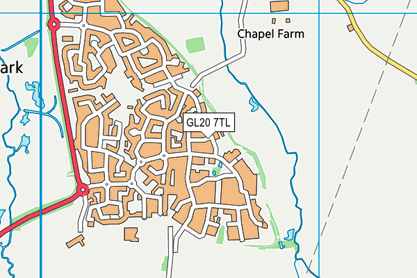 GL20 7TL map - OS VectorMap District (Ordnance Survey)