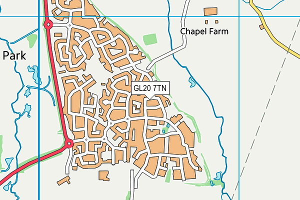 GL20 7TN map - OS VectorMap District (Ordnance Survey)