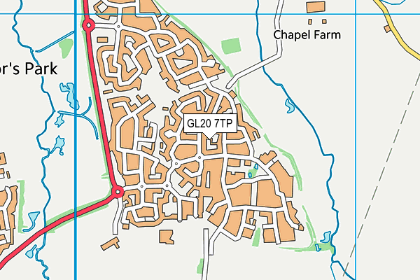 GL20 7TP map - OS VectorMap District (Ordnance Survey)