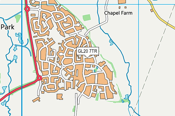 GL20 7TR map - OS VectorMap District (Ordnance Survey)