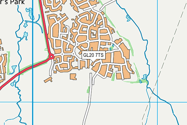 GL20 7TS map - OS VectorMap District (Ordnance Survey)