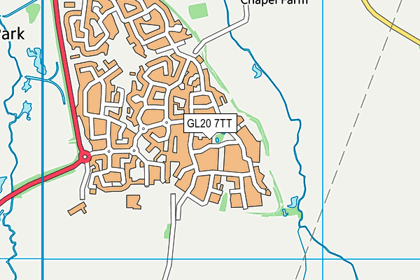 GL20 7TT map - OS VectorMap District (Ordnance Survey)