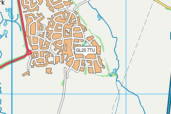 GL20 7TU map - OS VectorMap District (Ordnance Survey)