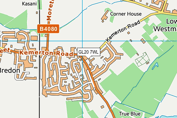 GL20 7WL map - OS VectorMap District (Ordnance Survey)