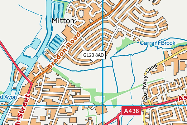 GL20 8AD map - OS VectorMap District (Ordnance Survey)