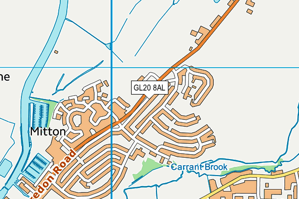 GL20 8AL map - OS VectorMap District (Ordnance Survey)