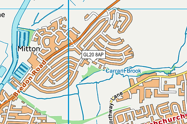 GL20 8AP map - OS VectorMap District (Ordnance Survey)